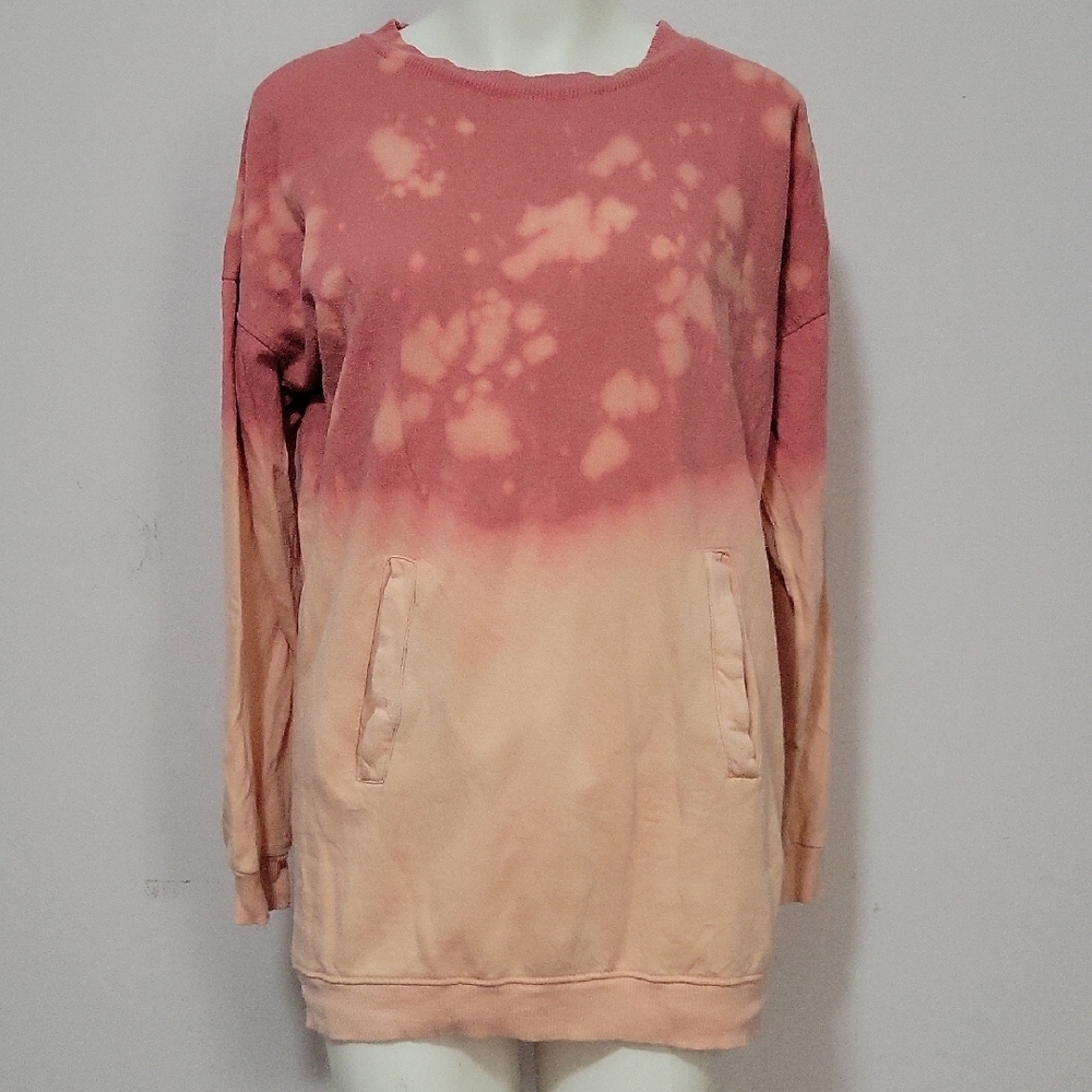 Women's Pink and Cream Sweater